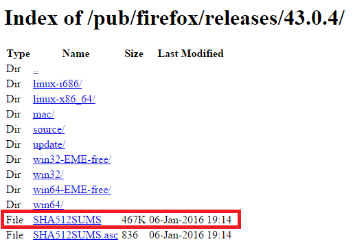 Código Hash al Descargar Firefox desde el historial de Releases 1 - www.jarroba.com